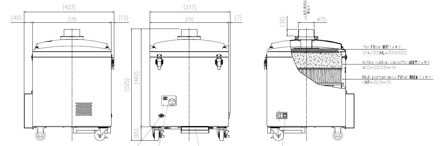 日本 CHIKO 智科 高性能除塵器 CGU-250-FB