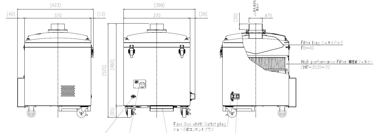 日本 CHIKO 智科 高性能除塵器 CGU-250-FB